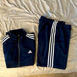 Adidas 3-Stripe Track Suit in Navy